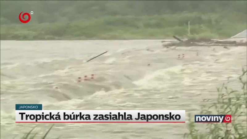 Tropická búrka zasiahla Japonsko