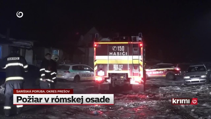 Požiar v rómskej osade