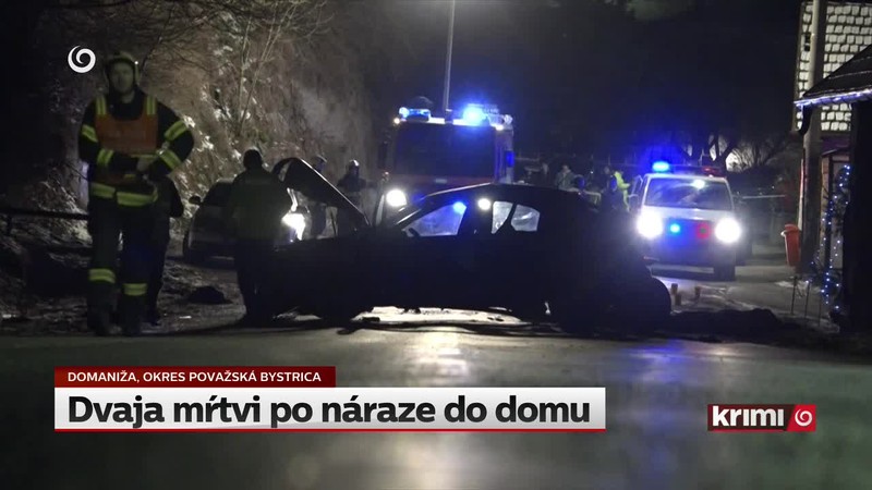 Dvaja mŕtvi po náraze do domu