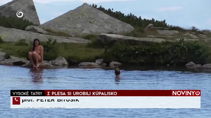 Z PLESA SI UROBILI KÚPALISKO