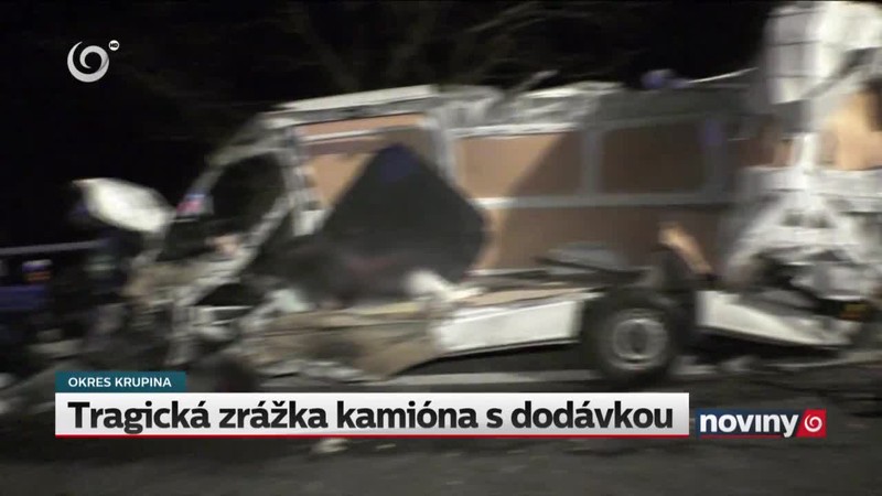 Tragická zrážka kamióna s dodávkou