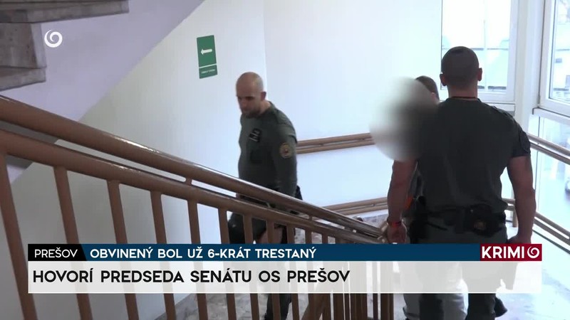 OBVINENÝ BOL UŽ 6-KRÁT TRESTANÝ