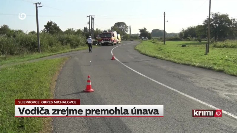 Vodiča zrejme premohla únava