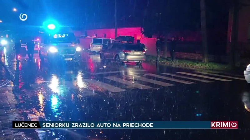 SENIORKU ZRAZILO AUTO NA PRIECHODE