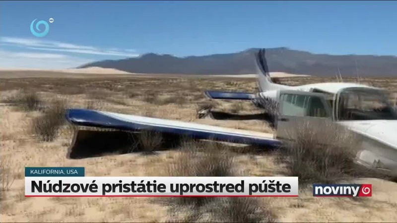 Núdzové pristátie uprostred púšte