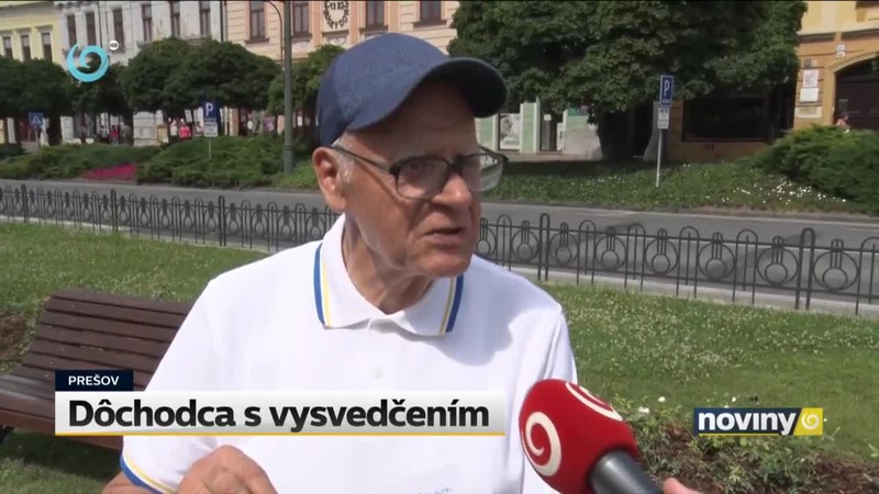 Dôchodca s vysvedčením