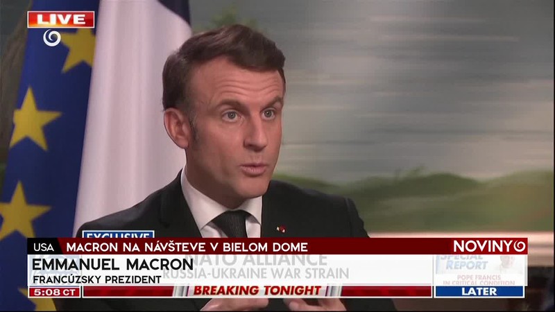 MACRON NA NÁVŠTEVE V BIELOM DOME