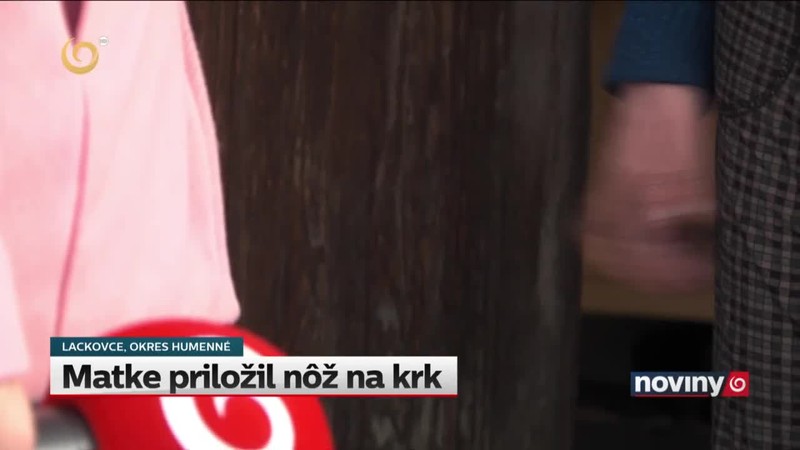 Matke priložil nôž na krk