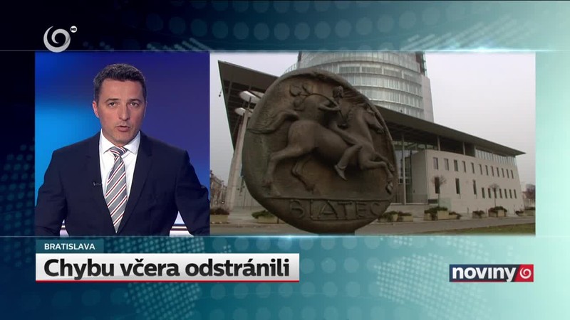 Chybu včera odstránili