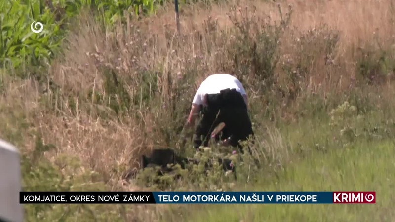TELO MOTORKÁRA NAŠLI V PRIEKOPE