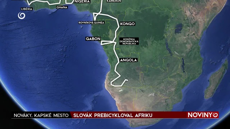 SLOVÁK PREBICYKLOVAL AFRIKU