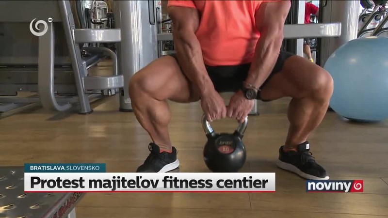 Protest majiteľov fitness centier