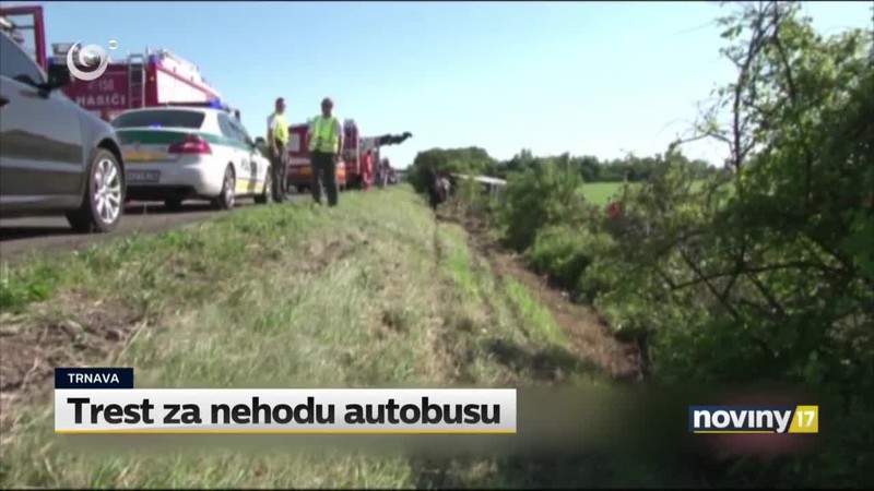 Trest za nehodu autobusu