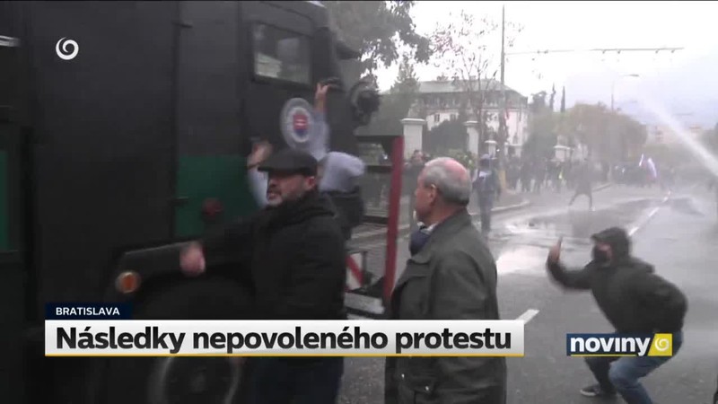 Následky nepovoleného protestu