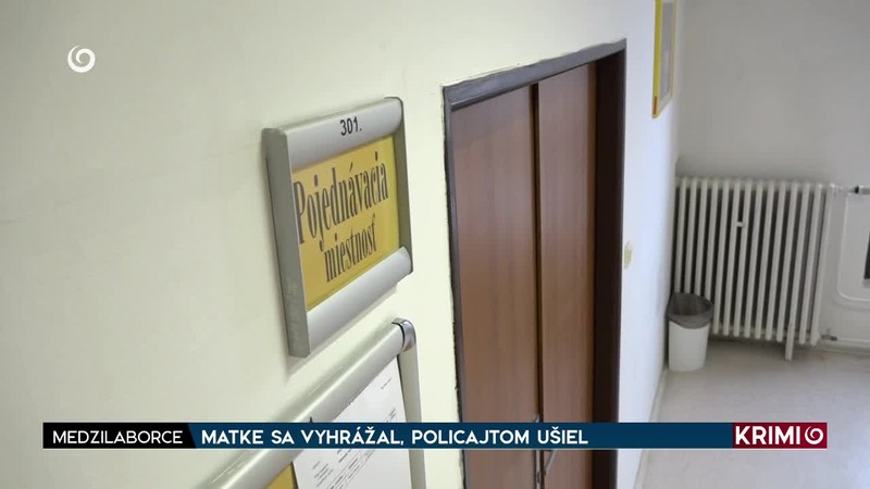 MATKE SA VYHRÁŽAL, POLICAJTOM UŠIEL