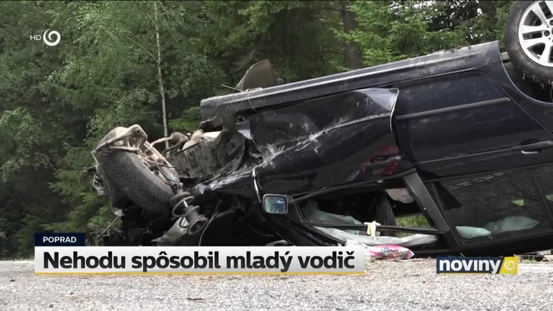 Nehodu spôsobil mladý vodič