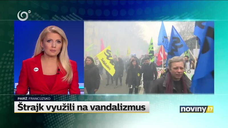 Štrajk využili na vandalizmus