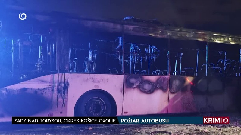 POŽIAR AUTOBUSU