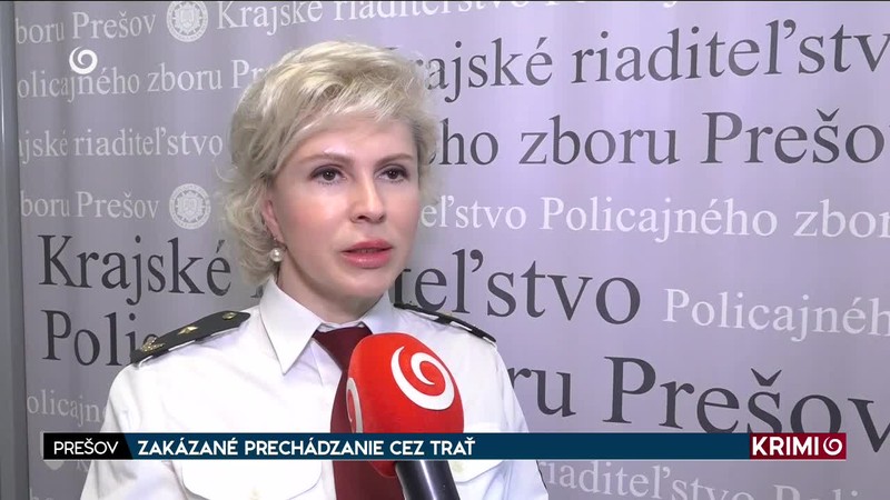 ZAKÁZANÉ PRECHÁDZANIE CEZ TRAŤ