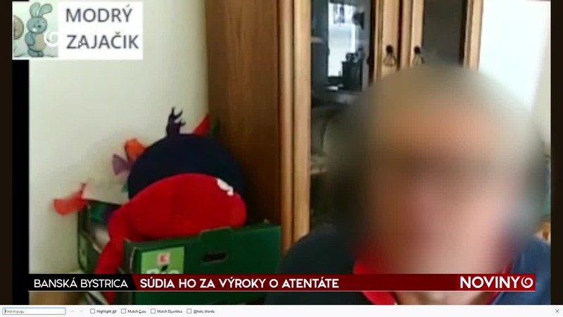 SÚDIA HO ZA VÝROKY O ATENTÁTE