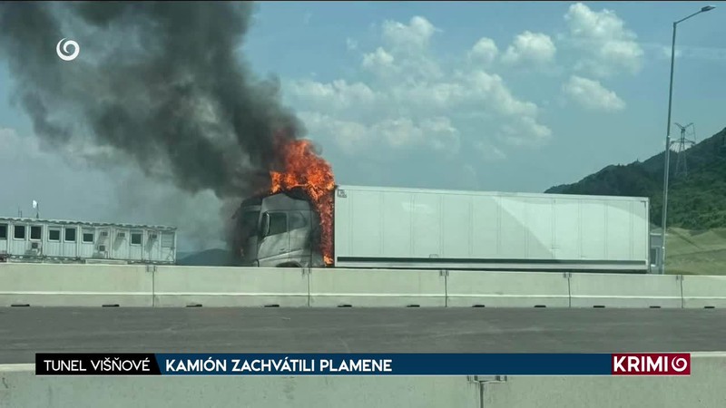 KAMIÓN ZACHVÁTILI PLAMENE