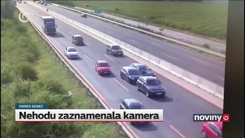 Nehodu zaznamenala kamera