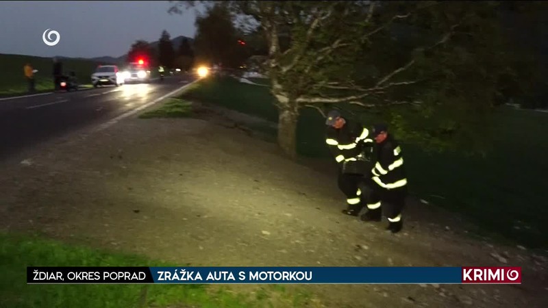 ZRÁŽKA AUTA S MOTORKOU