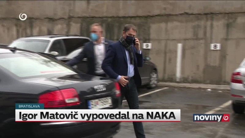 Igor Matovič vypovedal na NAKA