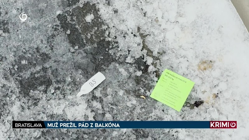 MUŽ PREŽIL PÁD Z BALKÓNA