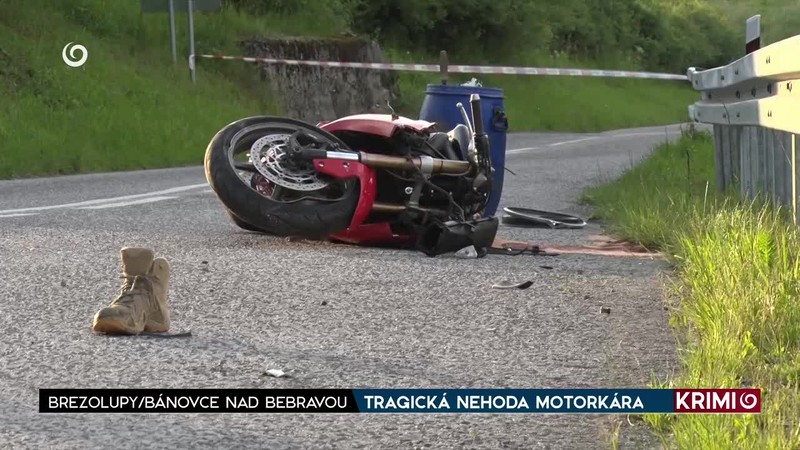 TRAGICKÁ NEHODA MOTORKÁRA