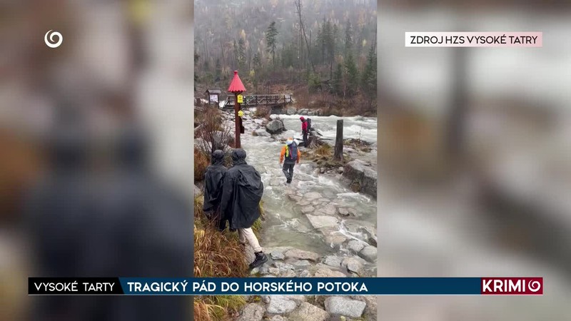 TRAGICKÝ PÁD DO HORSKÉHO POTOKA
