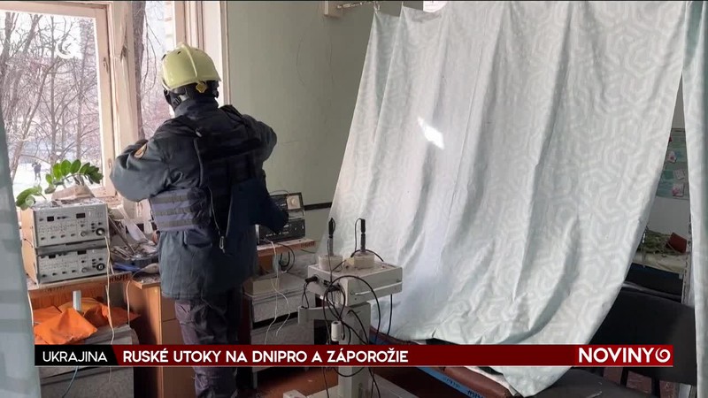 RUSKÉ UTOKY NA DNIPRO A ZÁPOROŽIE