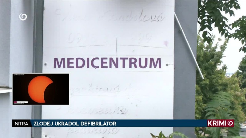 ZLODEJ UKRADOL DEFIBRILÁTOR