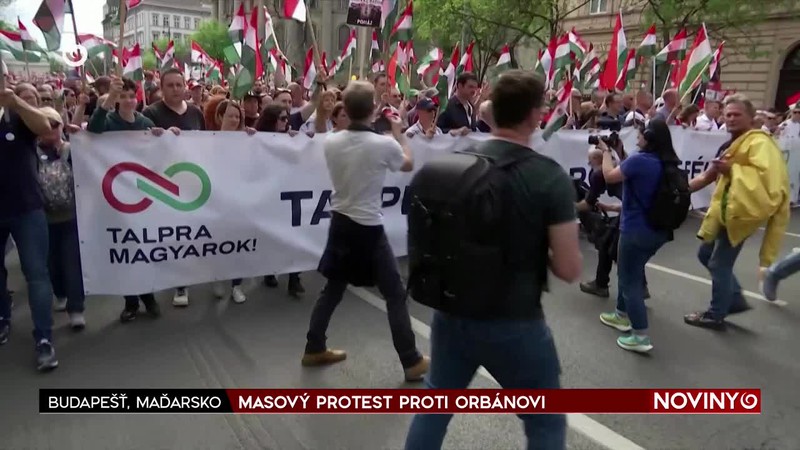 MAĎARSKO / MASOVÝ PROTEST PROTI ORBÁNOVI