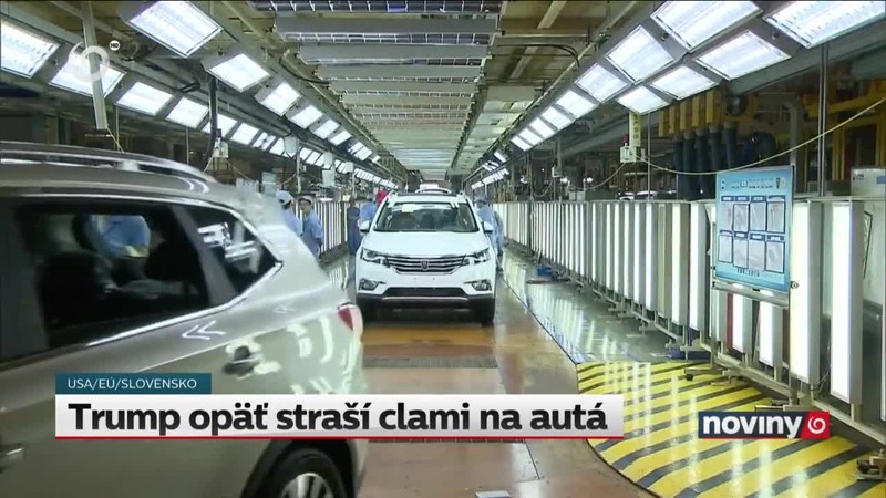 Trump opäť straší clami na autá