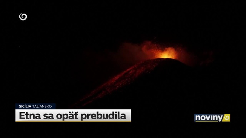 Etna sa opäť prebudila