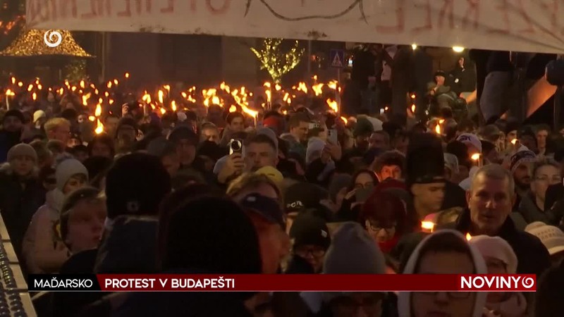 PROTEST V BUDAPEŠTI