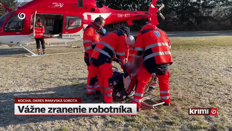 Vážne zranenie robotníka