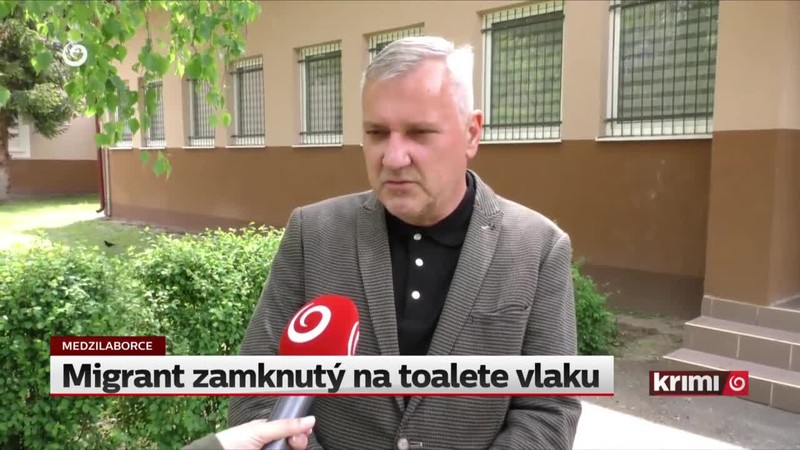 Migrant zamknutý na toalete vlaku