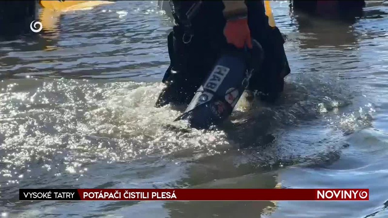 POTÁPAČI ČISTILI PLESÁ