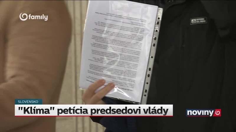 "Klíma" petícia predsedovi vlády