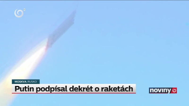 Putin podpísal dekrét o raketách