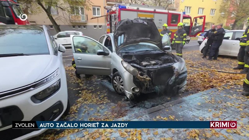 AUTO ZAČALO HORIEŤ ZA JAZDY