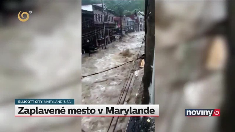 Zaplavené mesto v Marylande