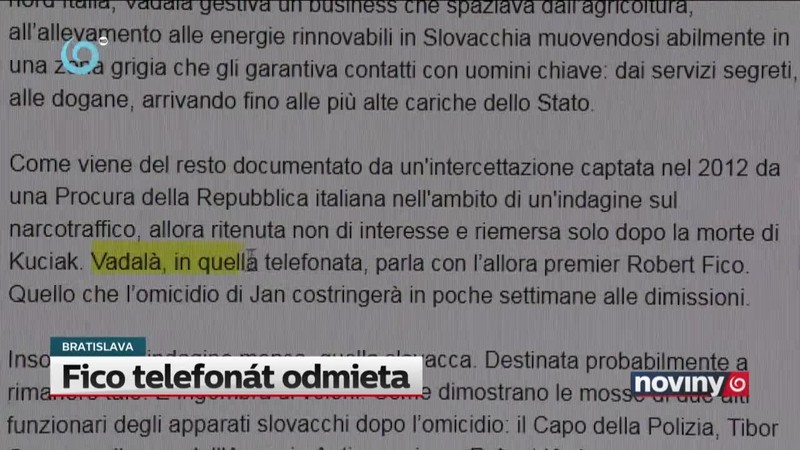 Fico telefonát odmieta