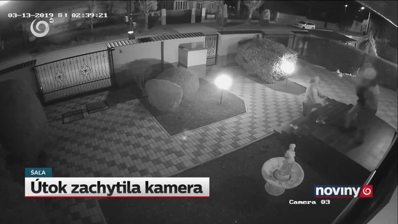 Útok zachytila kamera