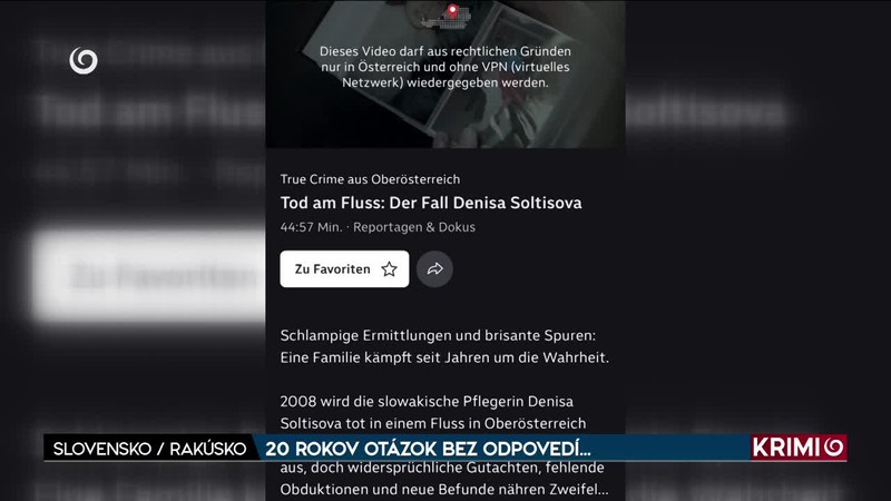 20 ROKOV OTÁZOK BEZ ODPOVEDÍ...