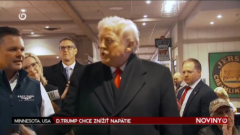 D.TRUMP CHCE ZNÍŽIŤ NAPÄTIE
