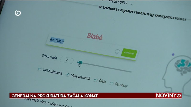 GENERÁLNA PROKURATÚRA ZAČALA KONAŤ