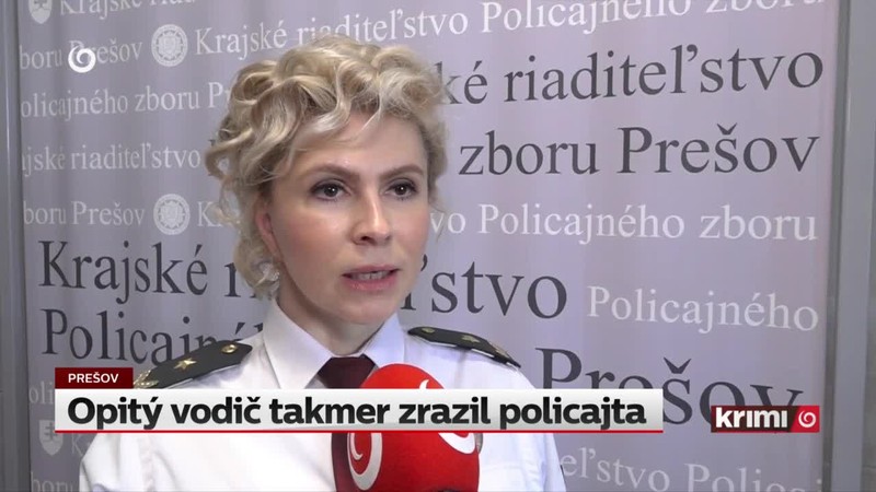 Opitý vodič takmer zrazil policajta